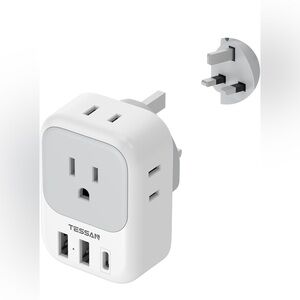 NWT TESSAN TS-161-UK-C travel adapter